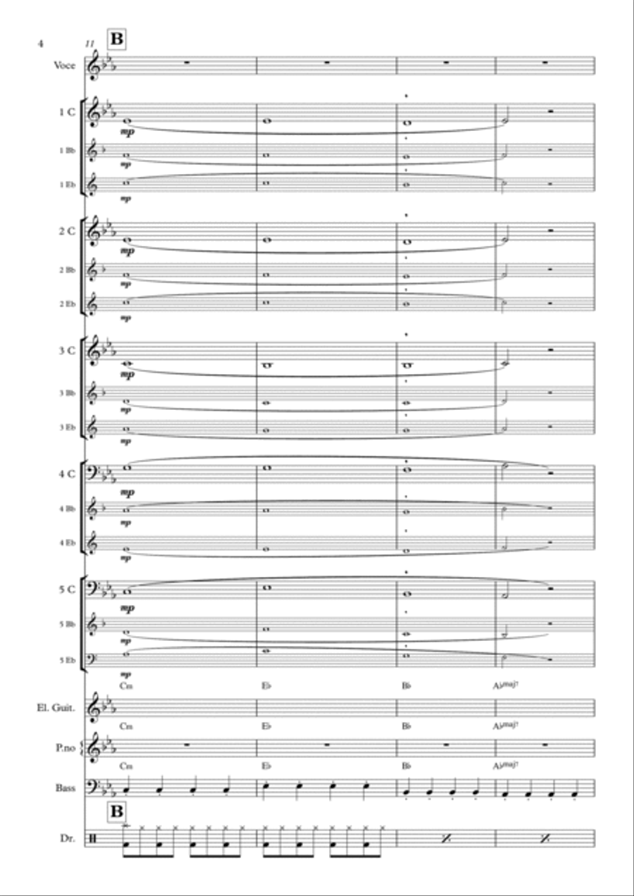 Counting Stars Concert Band scores gallery preview page 4