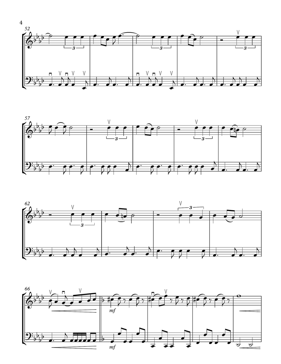 Can't Take My Eyes Off Of You String Duet scores gallery preview page 4