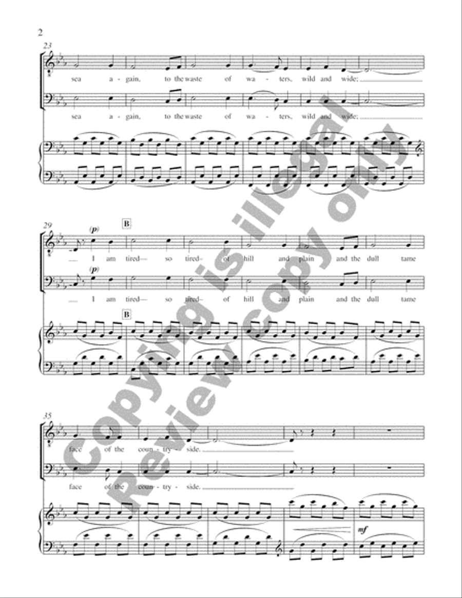 Three Days by the Sea: Down to the Sea TTBB scores gallery preview page 4