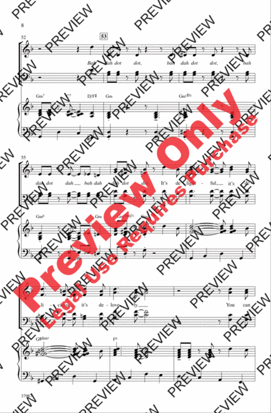 It's De-Lovely 4-Part scores gallery preview page 8