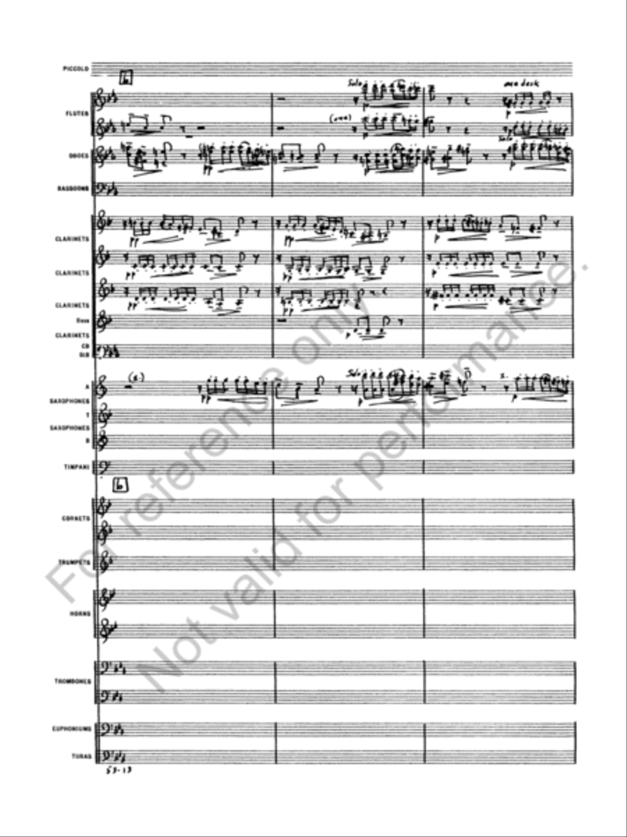 Symphony No. 6 Concert Band scores gallery preview page 15