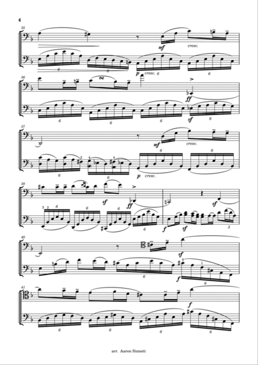 Lied Ohne Worte (Song Without Words) String Duet scores gallery preview page 4