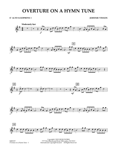 Overture on a Hymn Tune - Eb Alto Saxophone 1