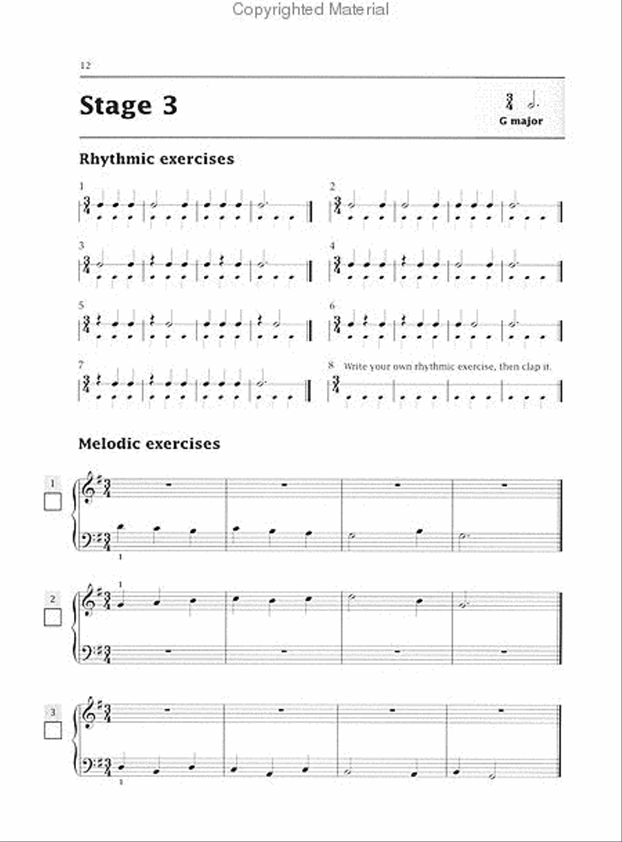 Improve Your Sight-reading! Piano, Level 1 Piano Method scores gallery preview page 3