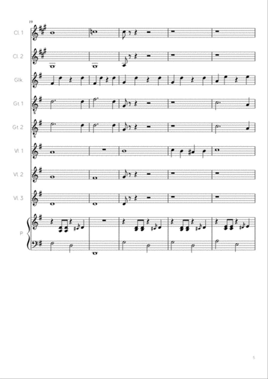 White Christmas Clarinet scores gallery preview page 5