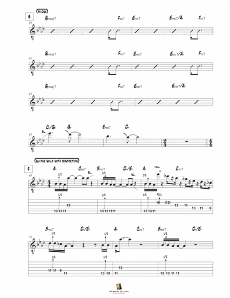 Easy Electric Guitar scores gallery preview page 2