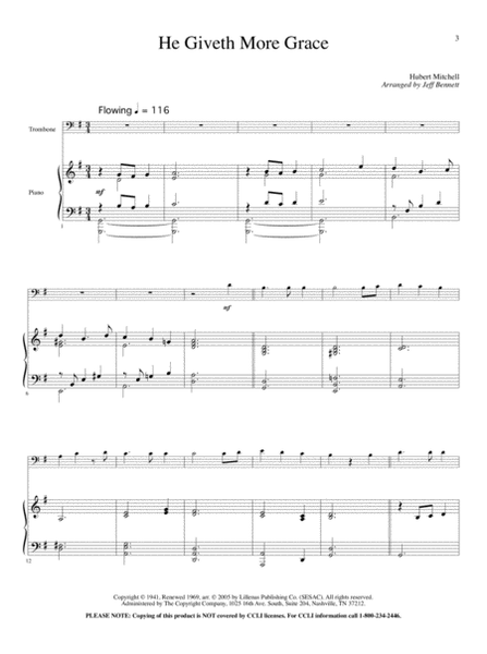 Worship Suite for Trombone and Piano - Book/CD Combo image number null