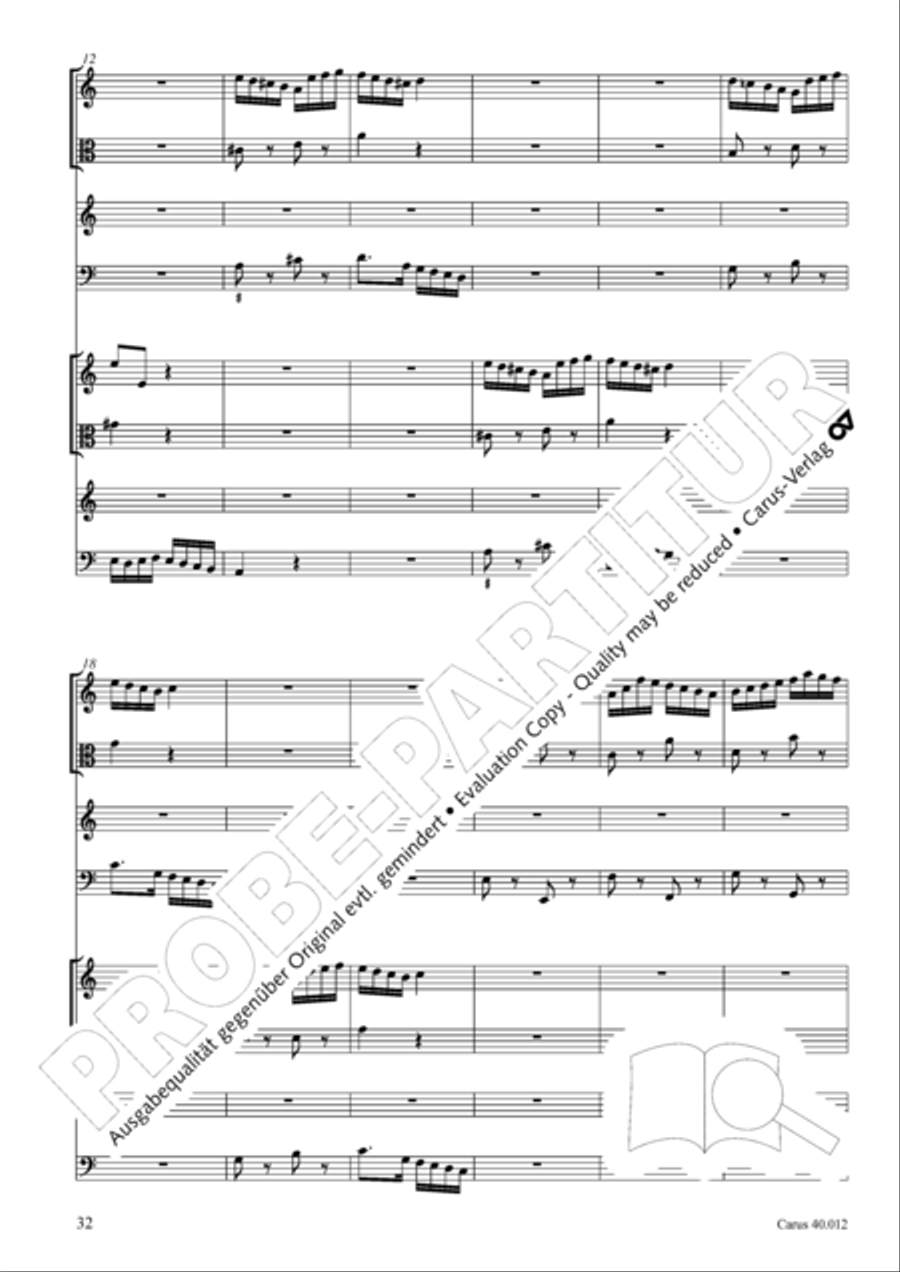 Beatus vir (How blest is he) Psalm 111 4-Part scores gallery preview page 33
