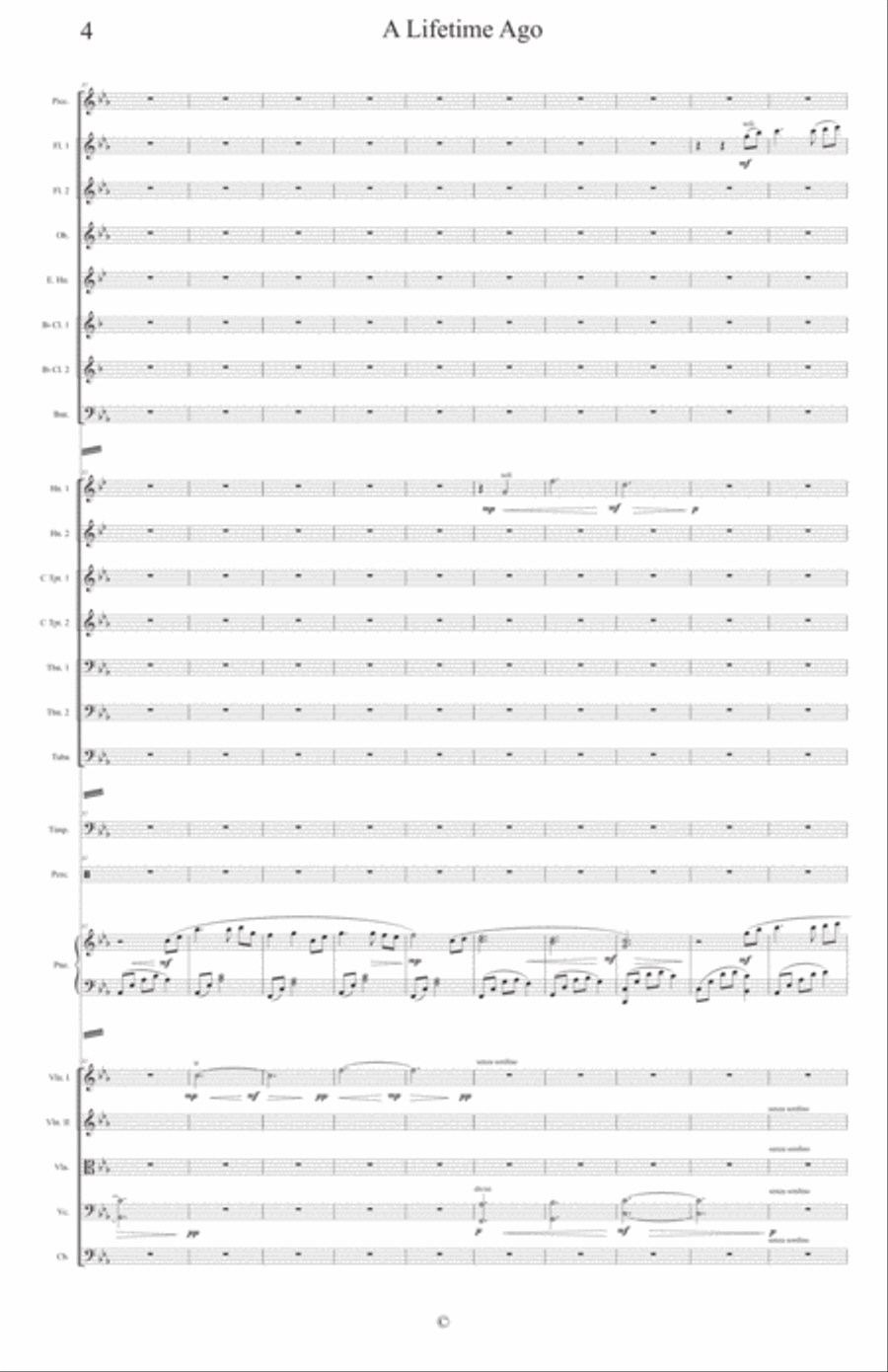 A Lifetime Ago - Epic and Beautiful Fantasy - Full Orchestra Full Orchestra scores gallery preview page 5
