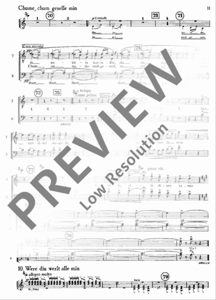 Carmina Burana Part scores gallery preview page 13