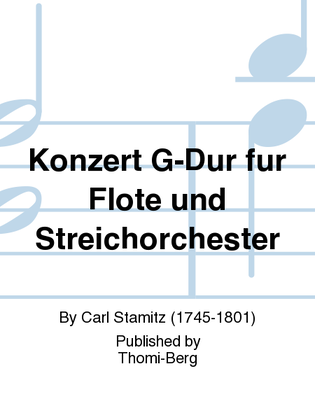 Book cover for Konzert G-Dur fur Flote und Streichorchester