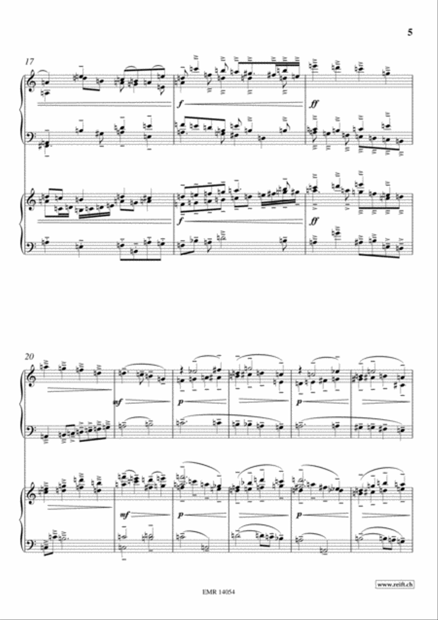 Fantasia Del Secundo Tono Piano Duet scores gallery preview page 5