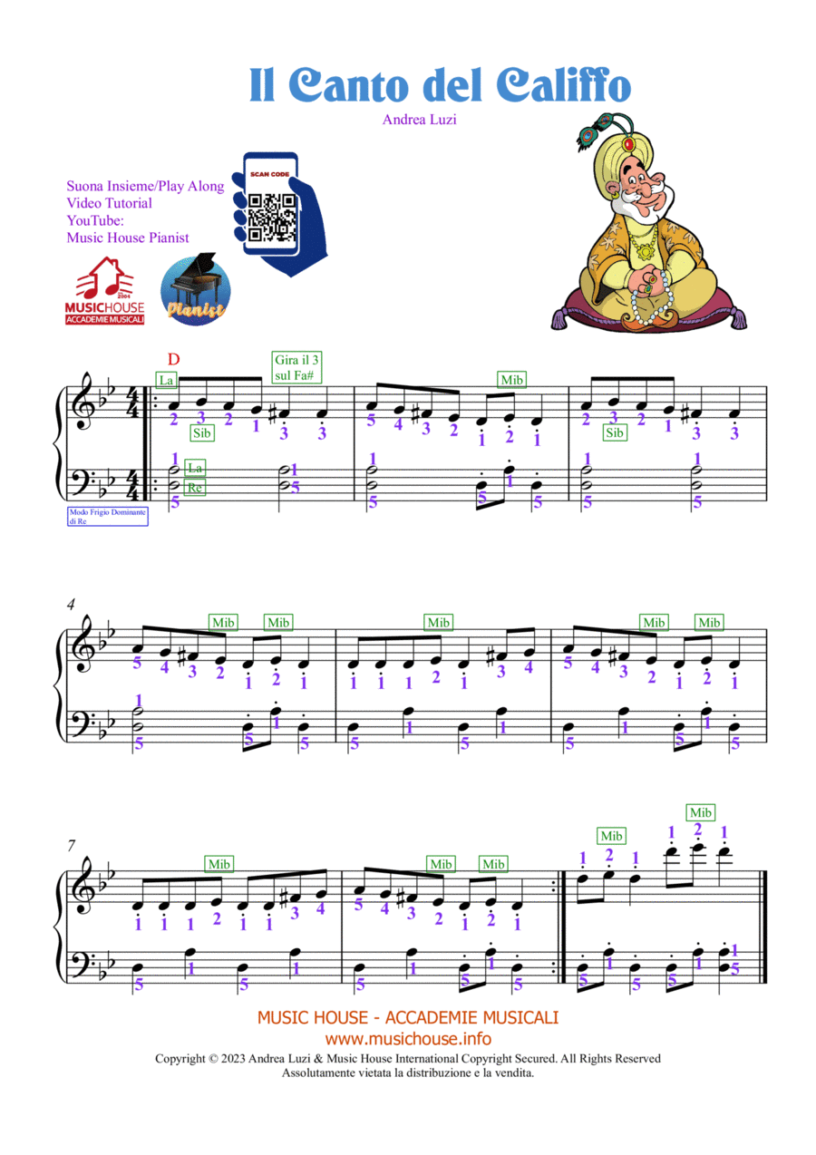 Il Canto del Califfo Il Canto del Califfo Piano Method scores gallery preview page 1