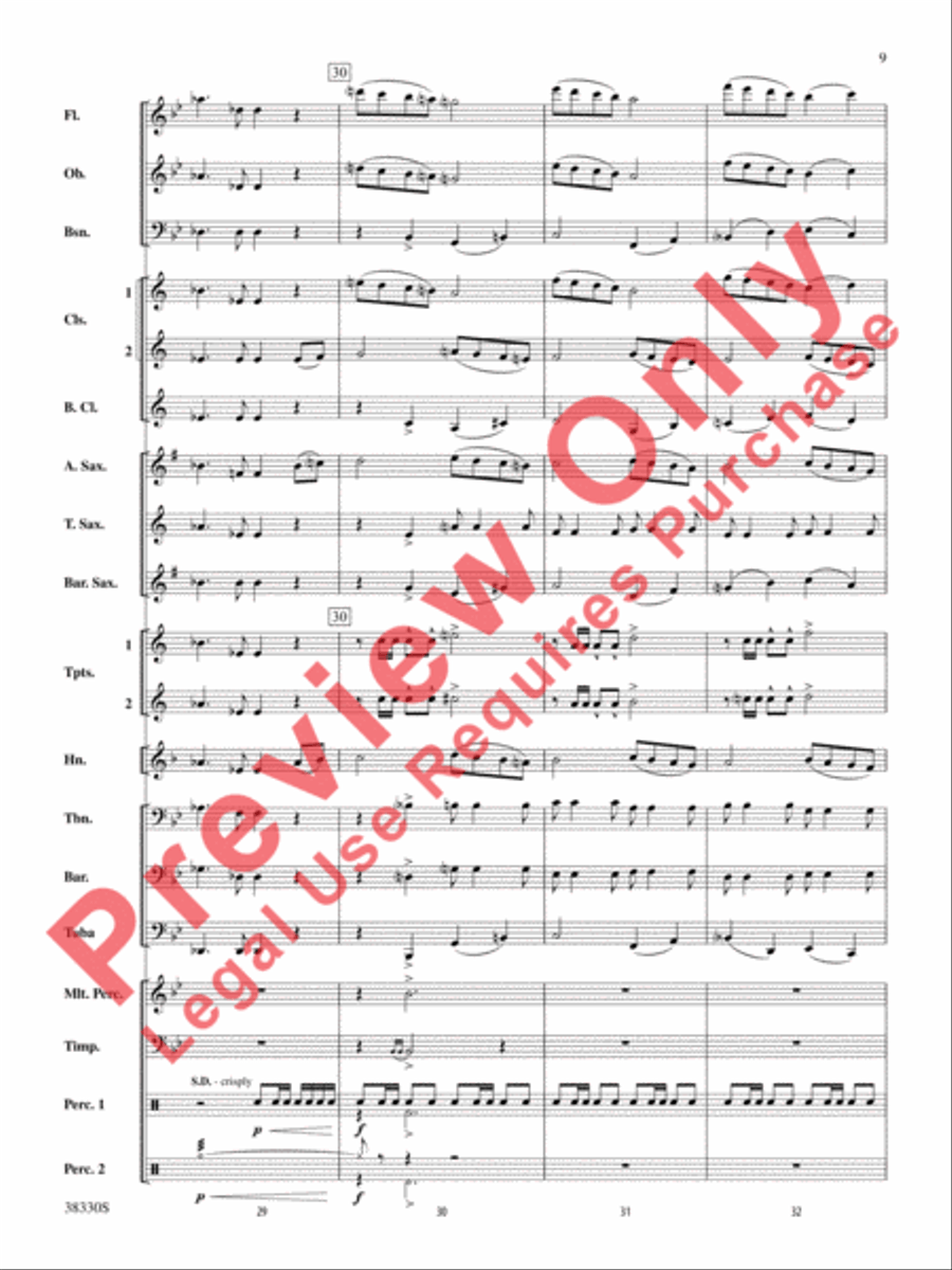 From the Realms of Glory! Concert Band scores gallery preview page 10