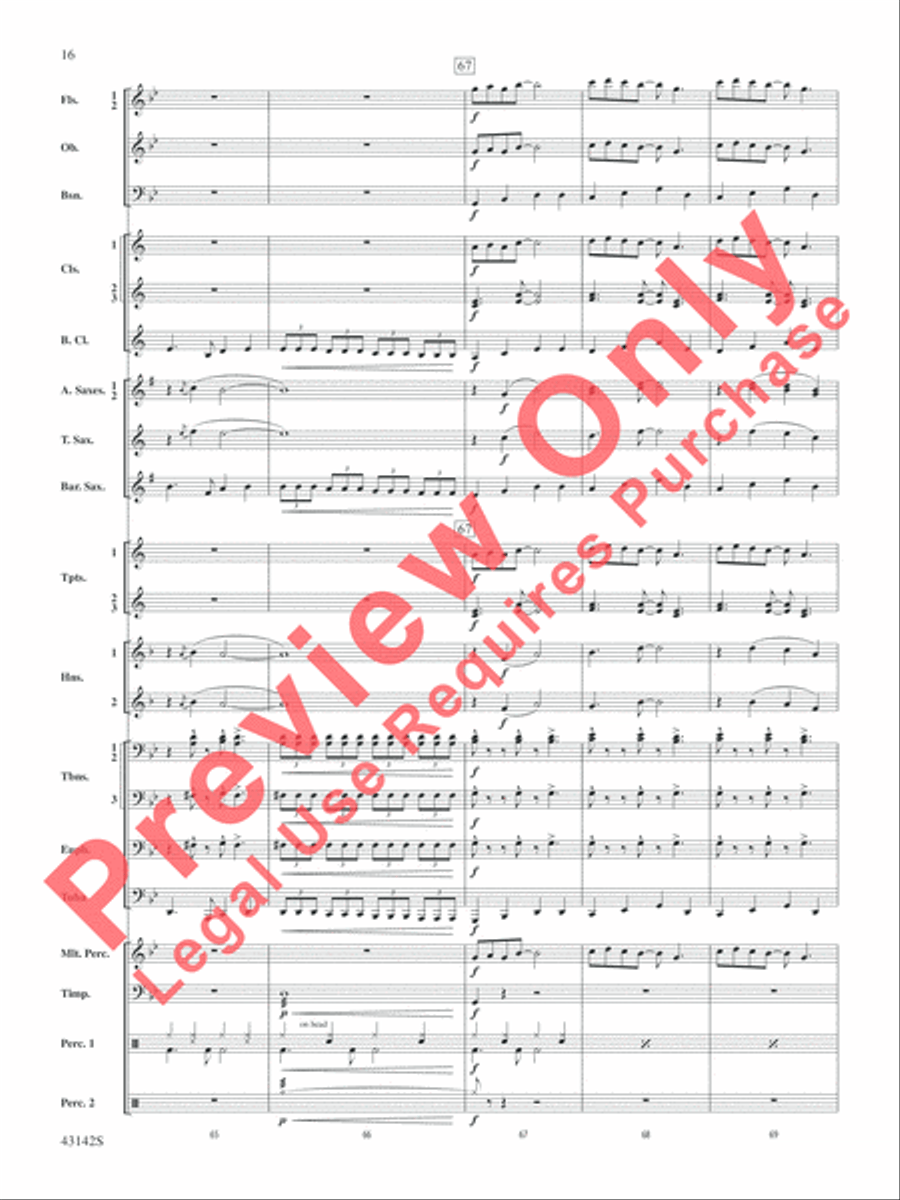 The Doors on Tour The Doors on Tour Concert Band scores gallery preview page 17