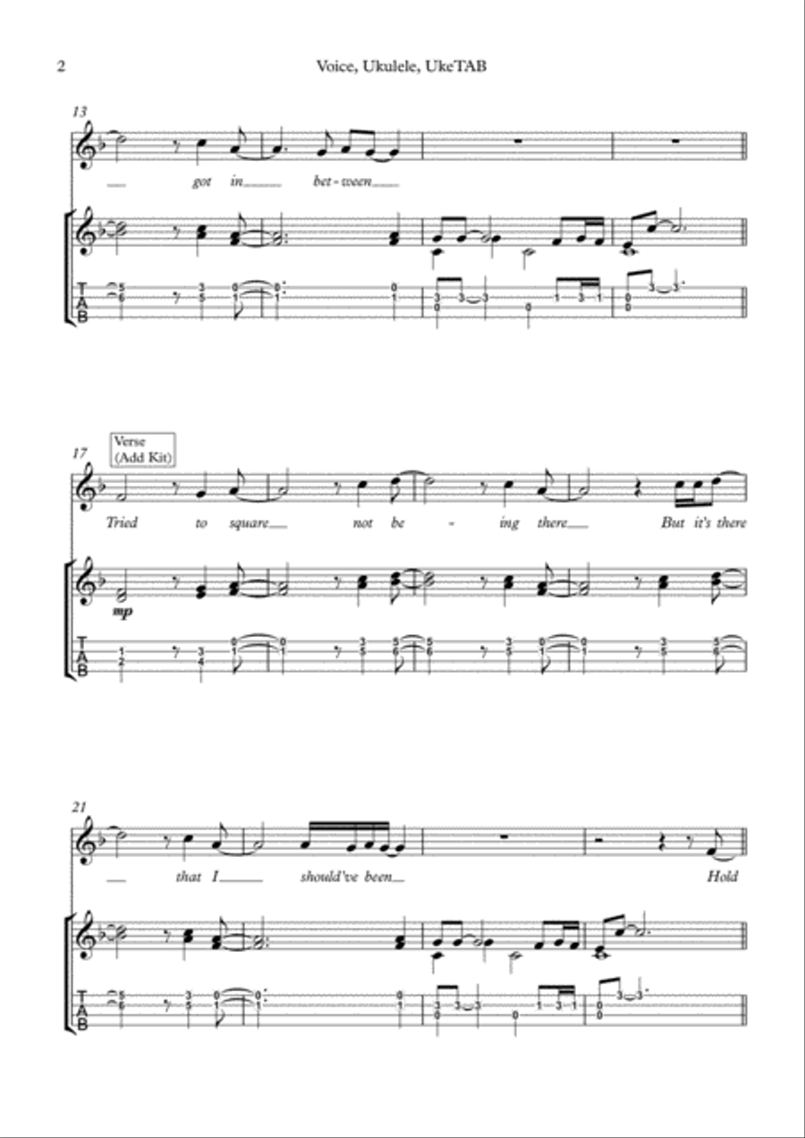 Hold Back The River Voice scores gallery preview page 3