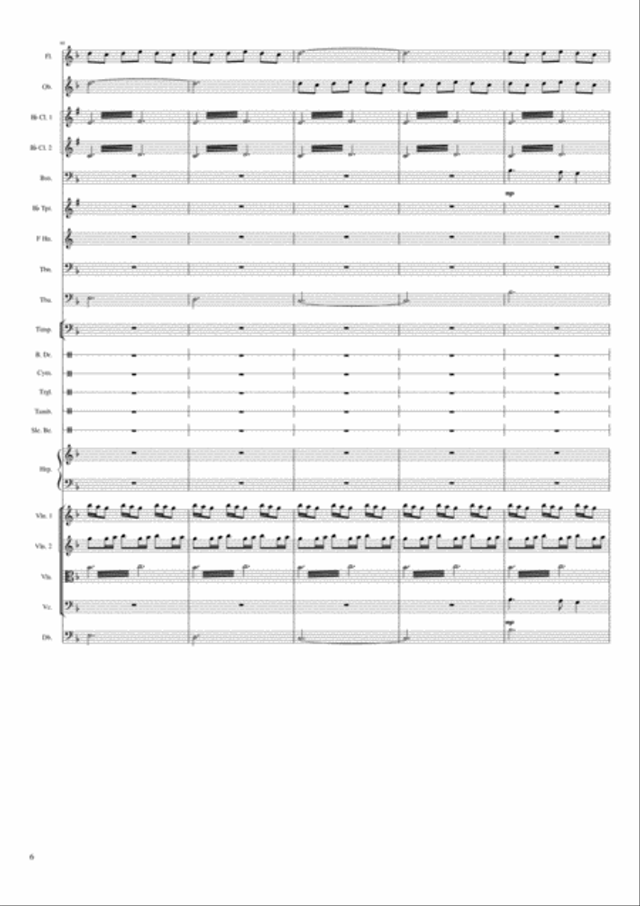 Reappearance of the Mary Celeste Full Orchestra scores gallery preview page 6