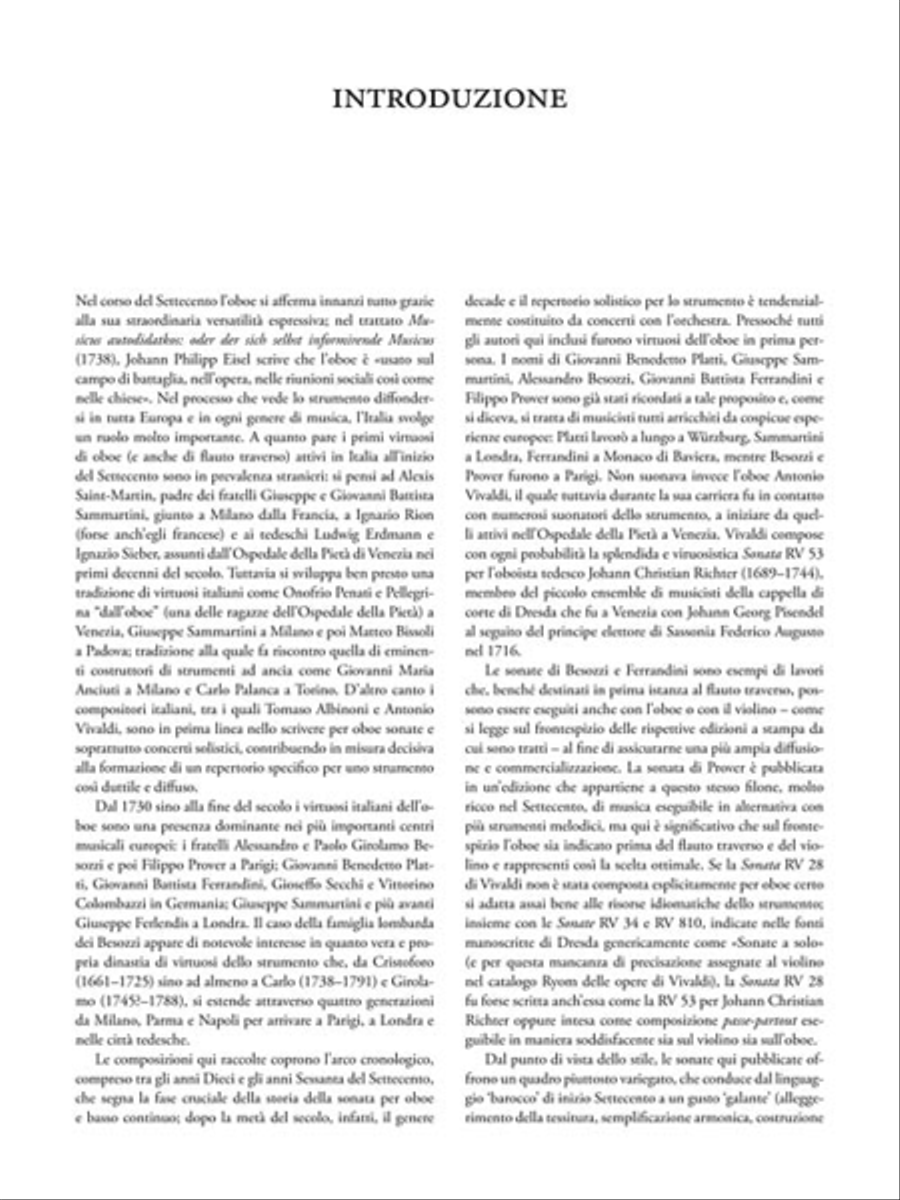 10 Italian Sonatas for Oboe and Continuo Oboe scores gallery preview page 3
