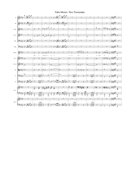 Tuba Mirum / Rex Tremendae Majestatis (from "Requiem Mass" - Full Score) image number null