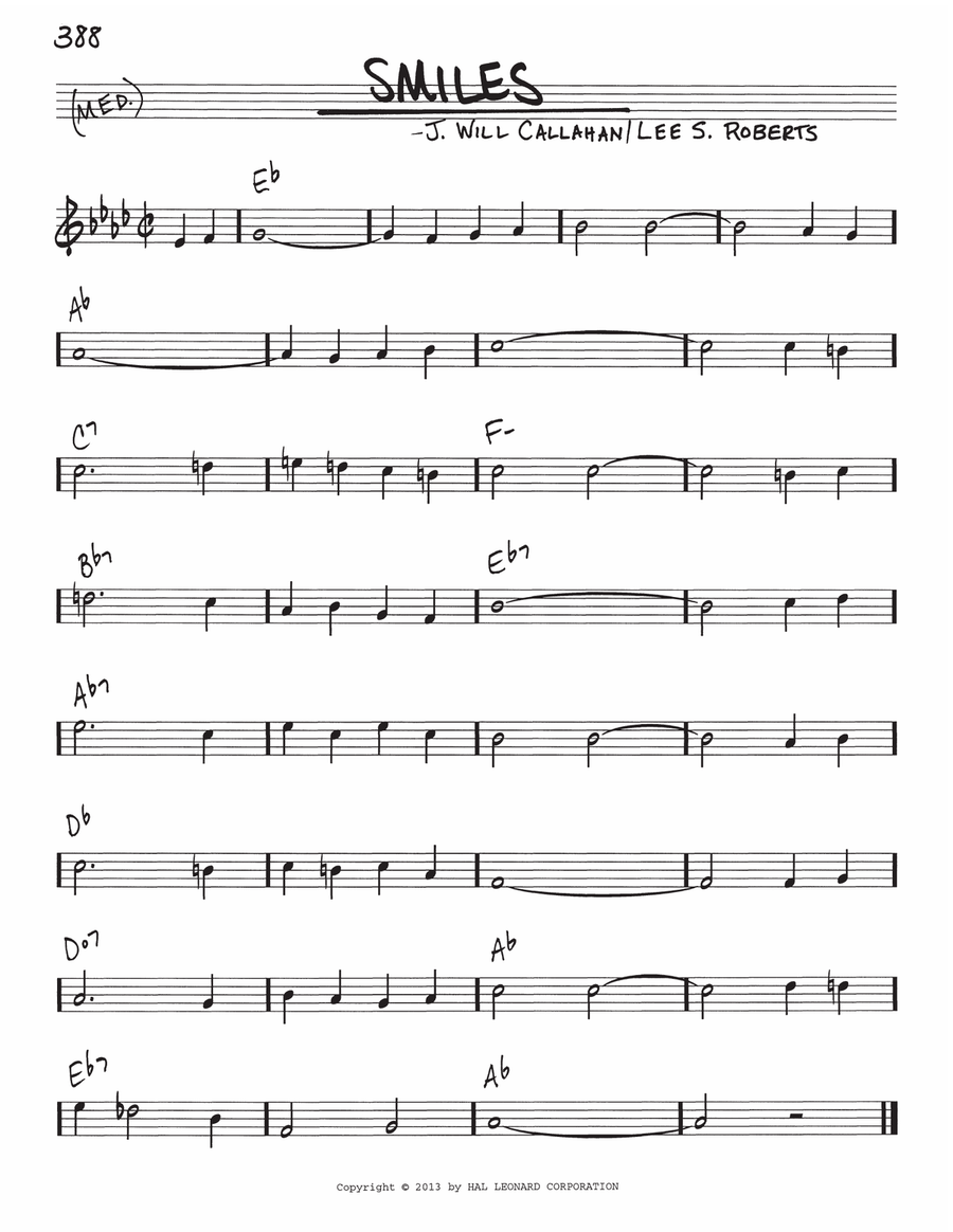 Smiles Piano scores gallery preview page 1
