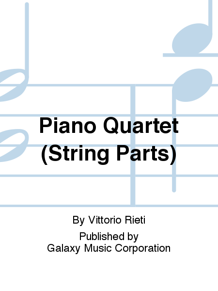 Piano Quartet (String Parts)