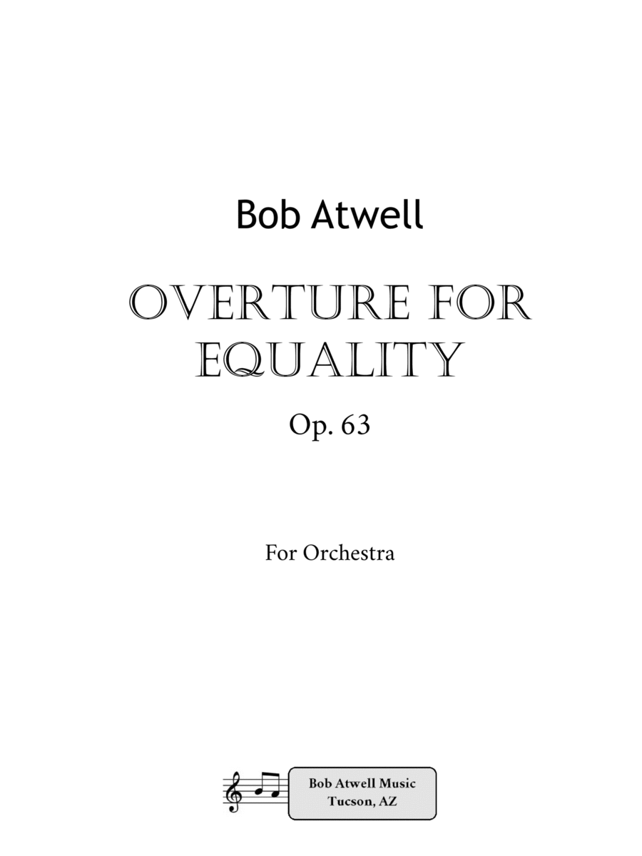 Overture for Equality (Orch) image number null
