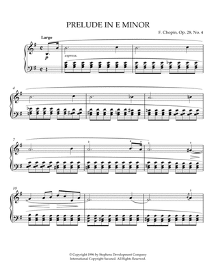 Book cover for Prelude In E Minor, Op. 28, No. 4