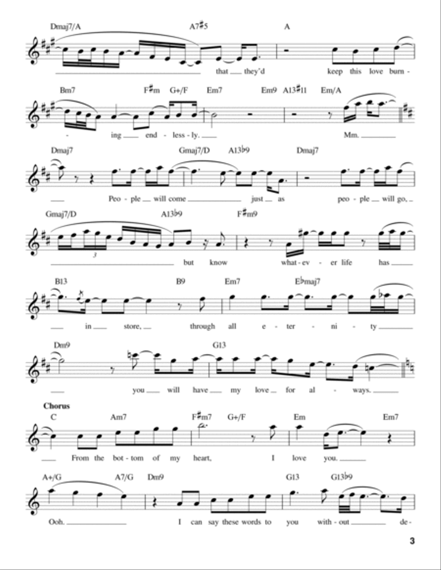 From The Bottom Of My Heart Voice scores gallery preview page 3