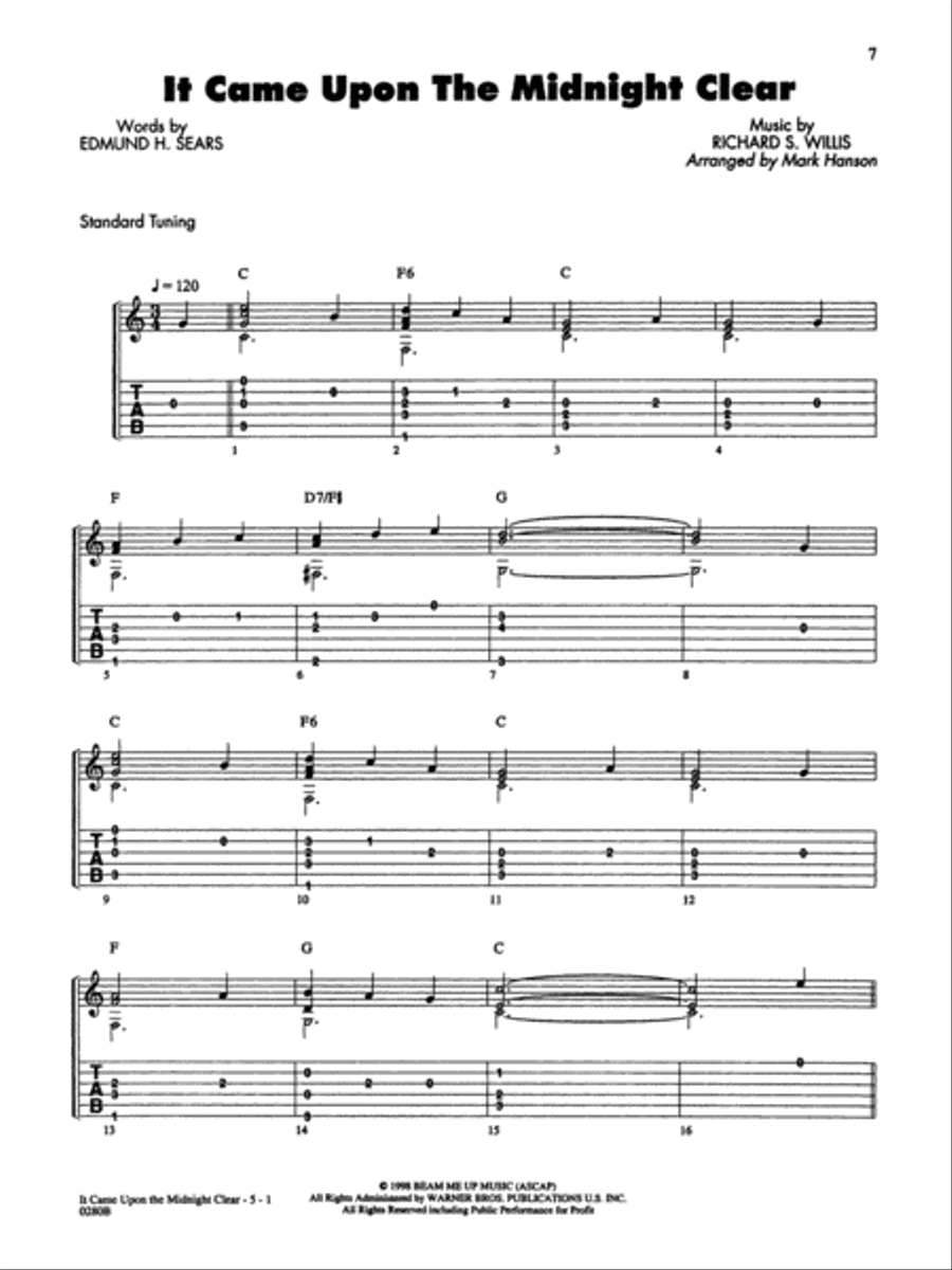 Fingerstyle Christmas Guitar Acoustic Guitar scores gallery preview page 3