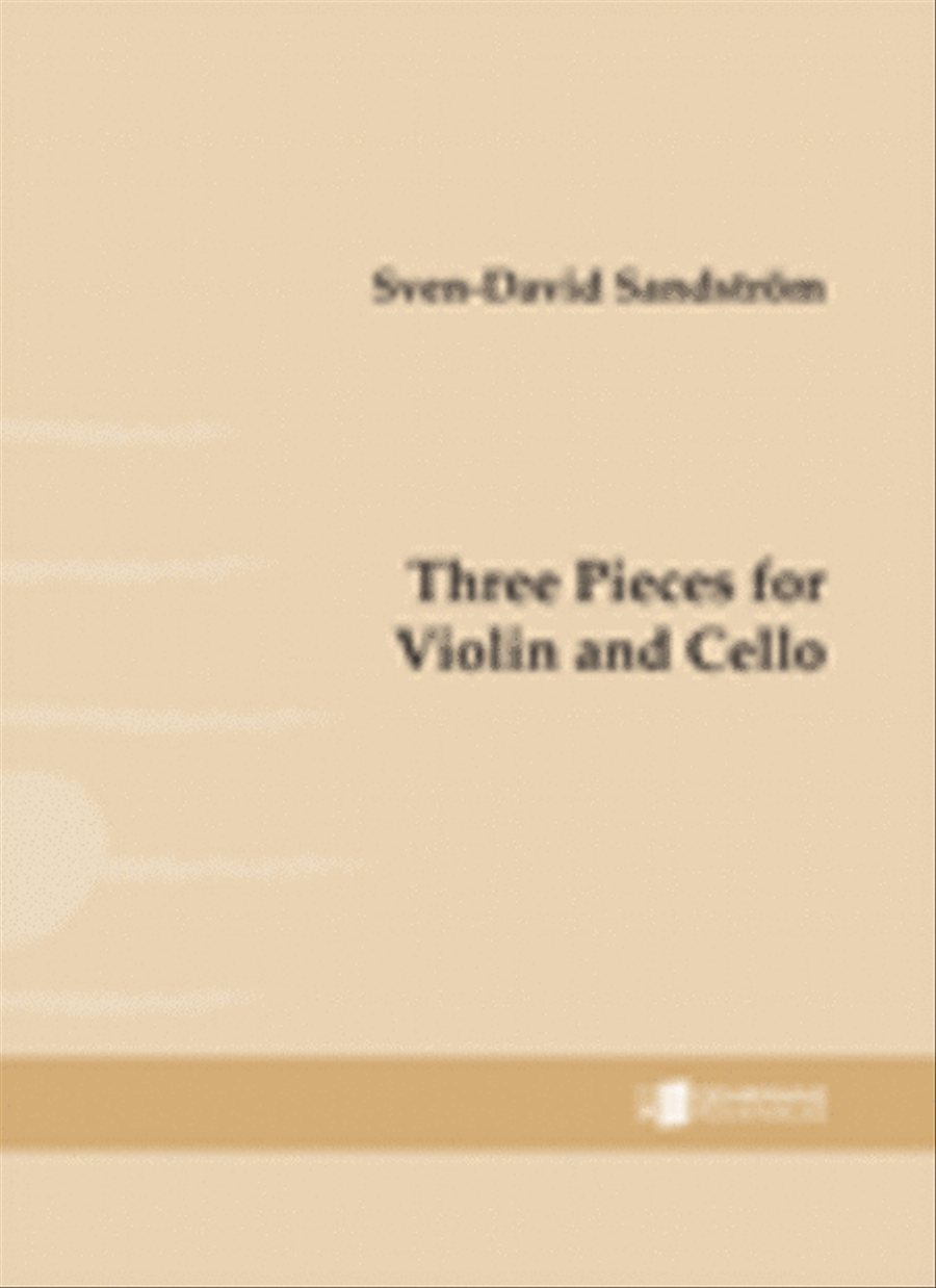 Three Pieces for Violin and Cello Cello scores gallery preview page 1