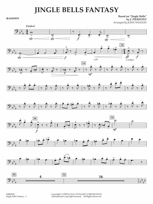 Jingle Bells Fantasy (arr. John Wasson) - Bassoon