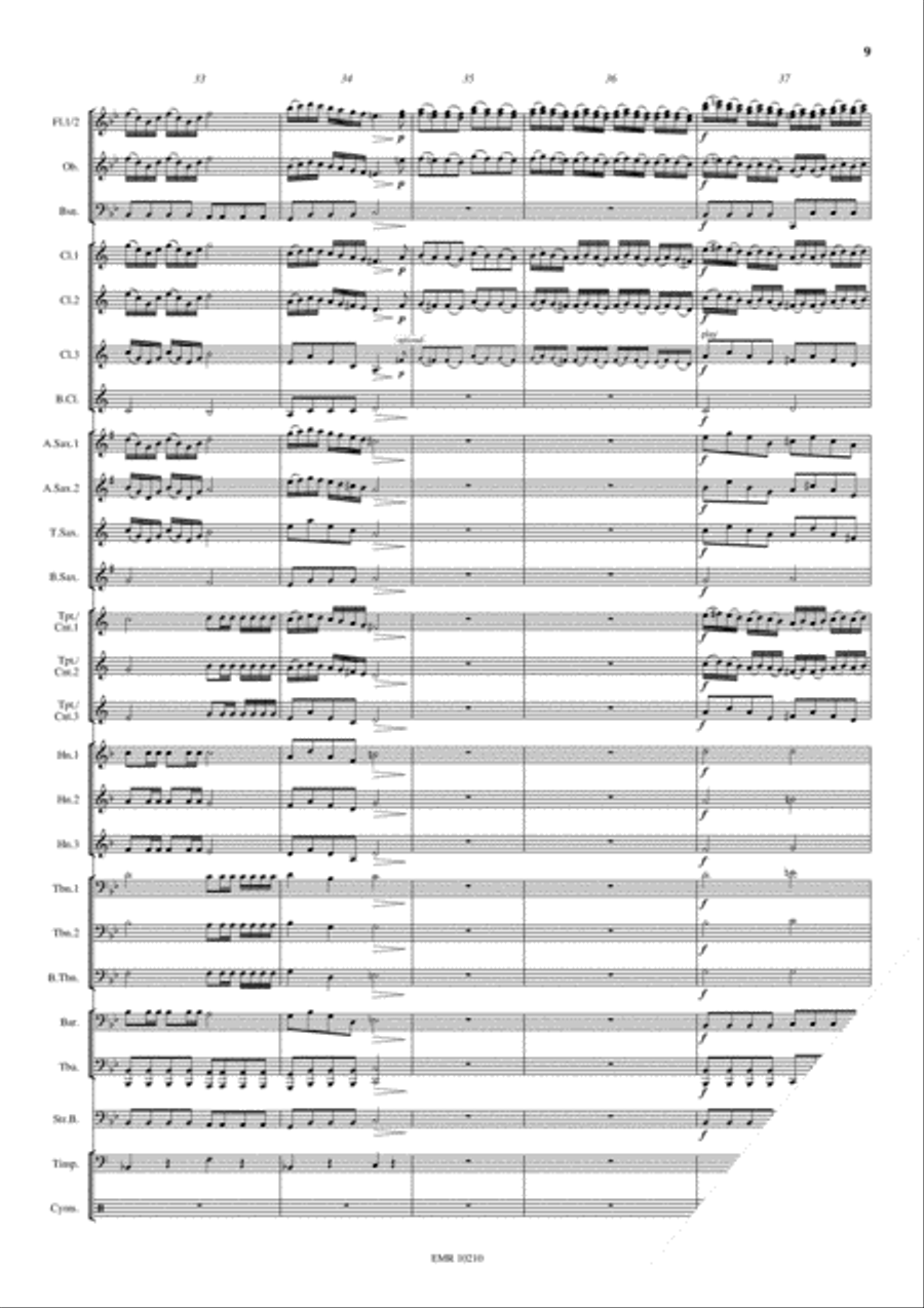 Entry Of The Queen Of Sheba Concert Band scores gallery preview page 10