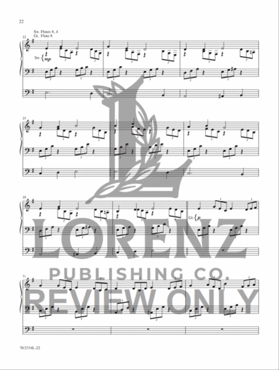 Jazzy Hymn Settings for Organ Organ Accompaniment scores gallery preview page 15