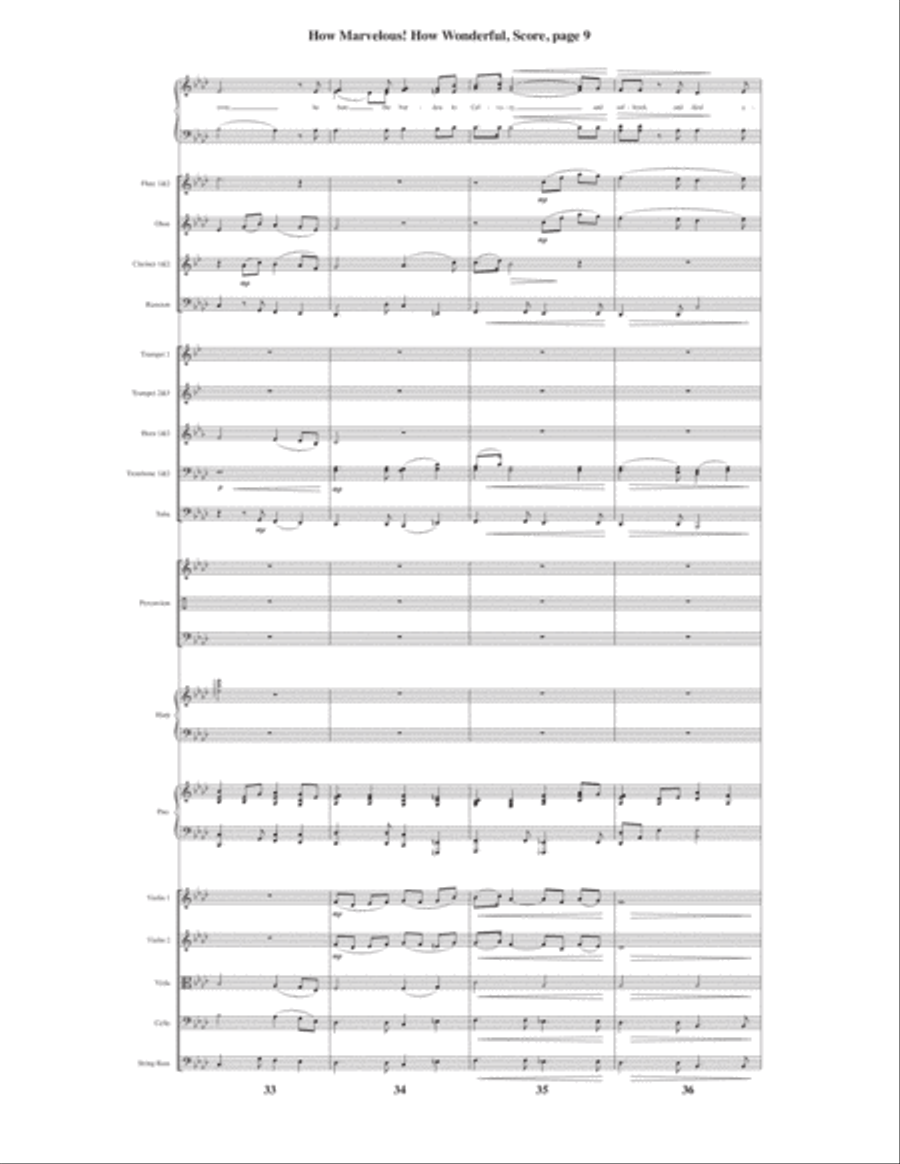 How Marvelous! How Wonderful! 4-Part scores gallery preview page 11