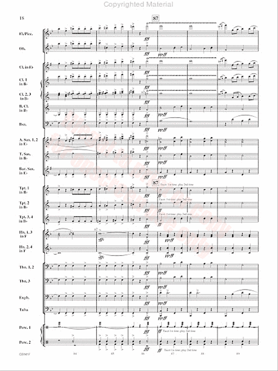 Americans We Concert Band scores gallery preview page 19