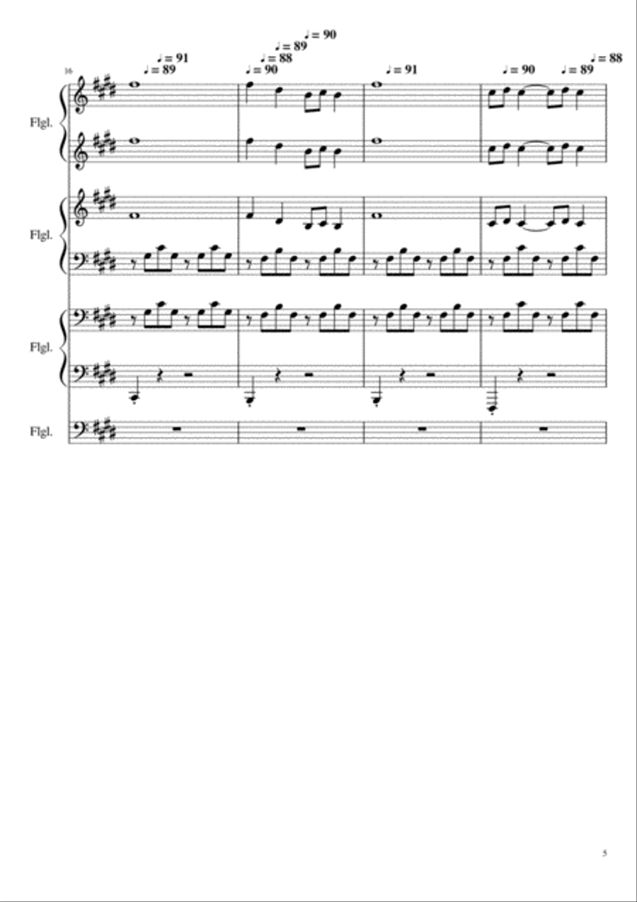 Autumn Dance Piano Solo scores gallery preview page 5