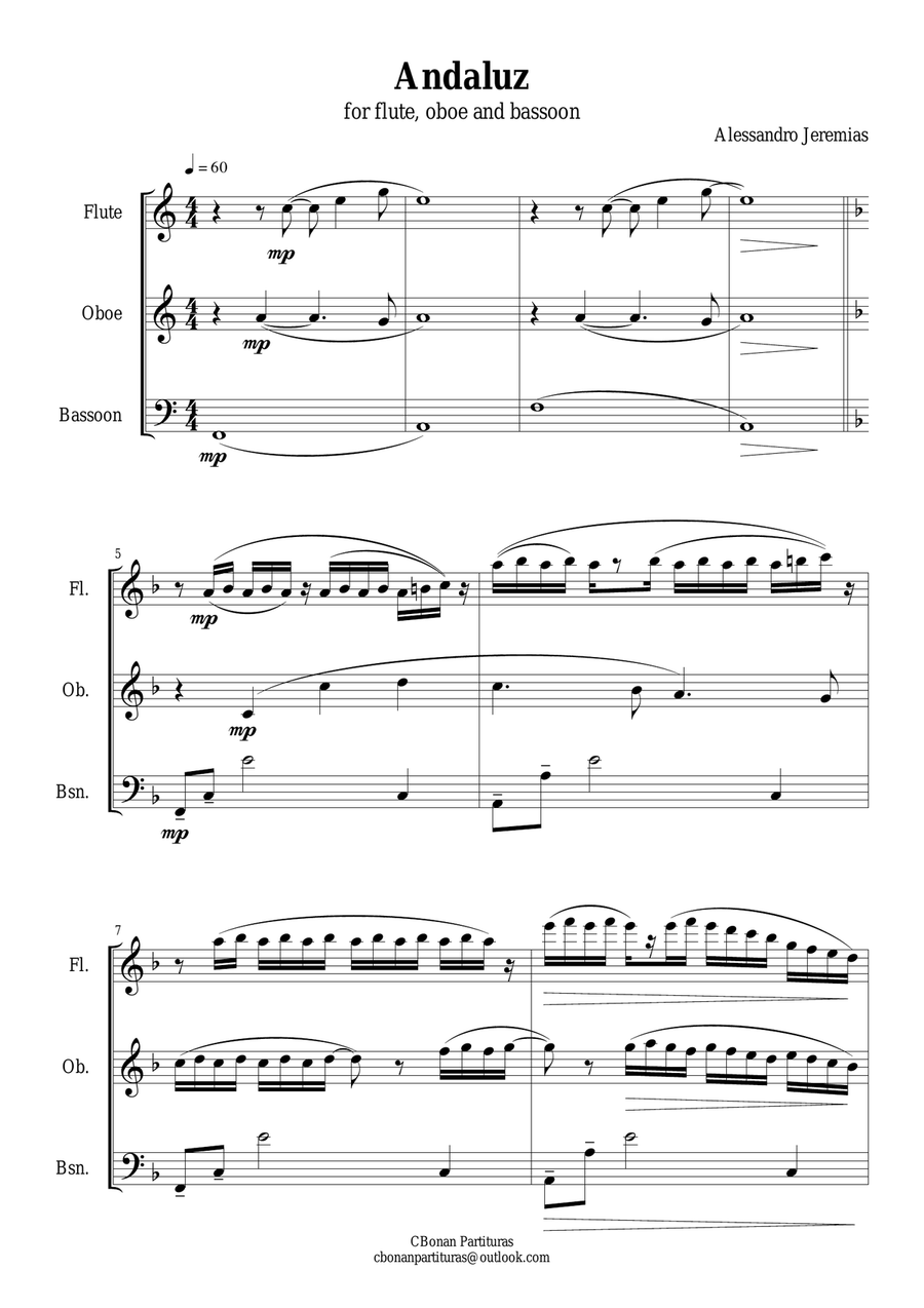 Andaluz Woodwind Trio scores gallery preview page 2