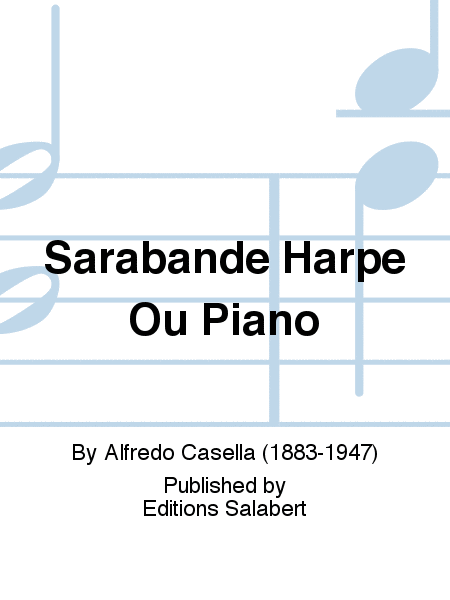 Sarabande Harpe Ou Piano