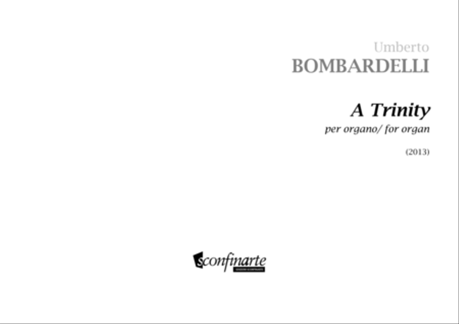 Umberto Bombardelli: A TRINITY (ES 764) Organ Solo scores gallery preview page 3
