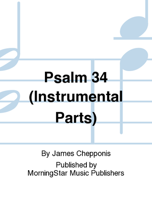 Book cover for Psalm 34 (Instrumental Parts)
