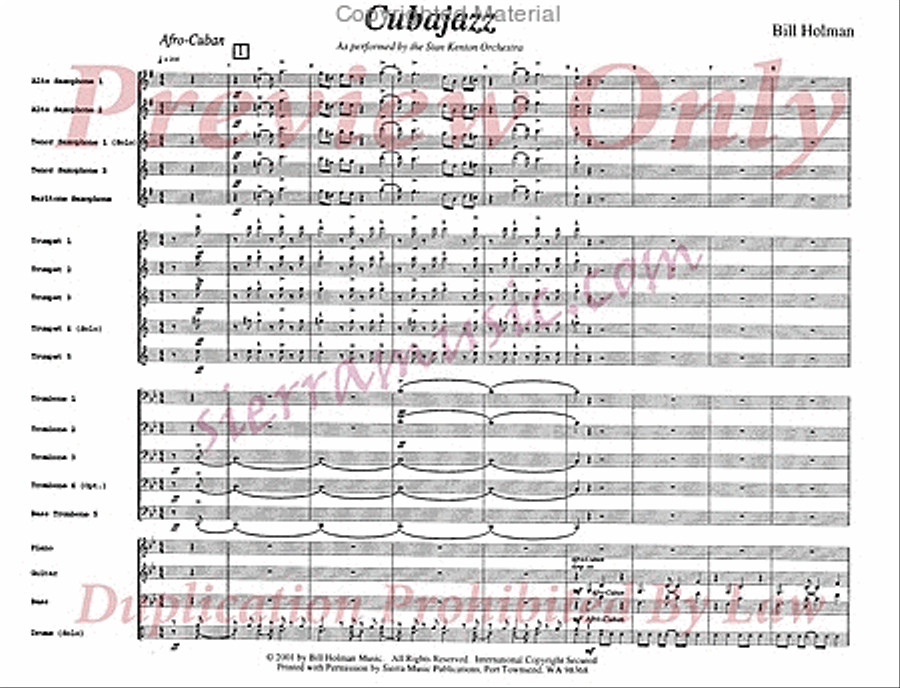 Cubajazz Cubajazz Jazz Ensemble scores gallery preview page 2