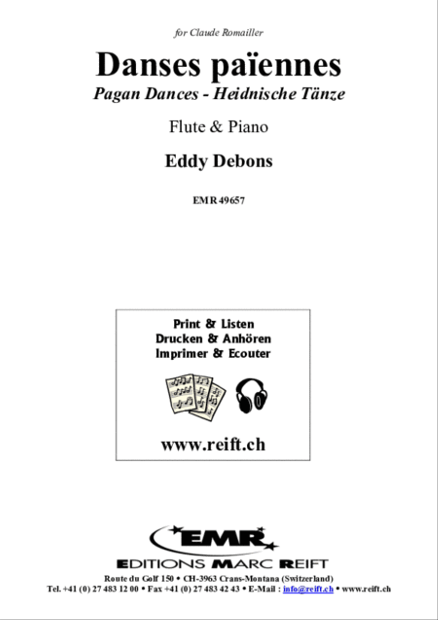 Danses paiennes Flute Solo scores gallery preview page 2