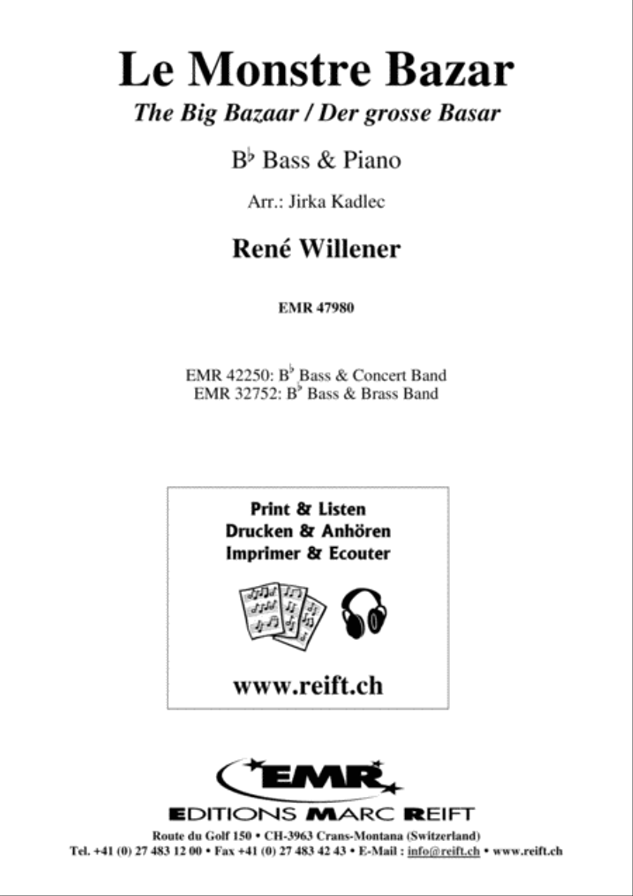 Le Monstre Bazar Piano Accompaniment scores gallery preview page 1
