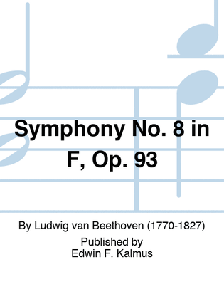 Book cover for Symphony No. 8 in F, Op. 93