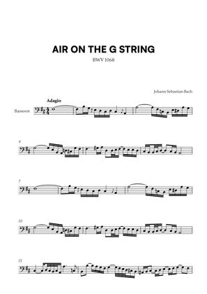 Johann Sebastian Bach - Air on the G String (for Bassoon Solo)