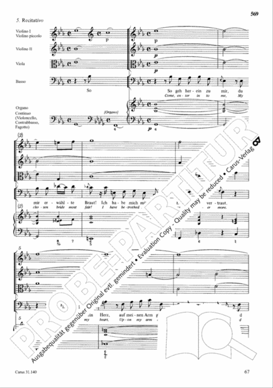 The Complete Sacred Vocal Works (Das geistliche Vokalwerk) Voice scores gallery preview page 570