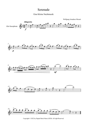 Serenade (Eine Kleine Nachtmusik) - Wolfgang Amadeus Mozart (Alto Sax)