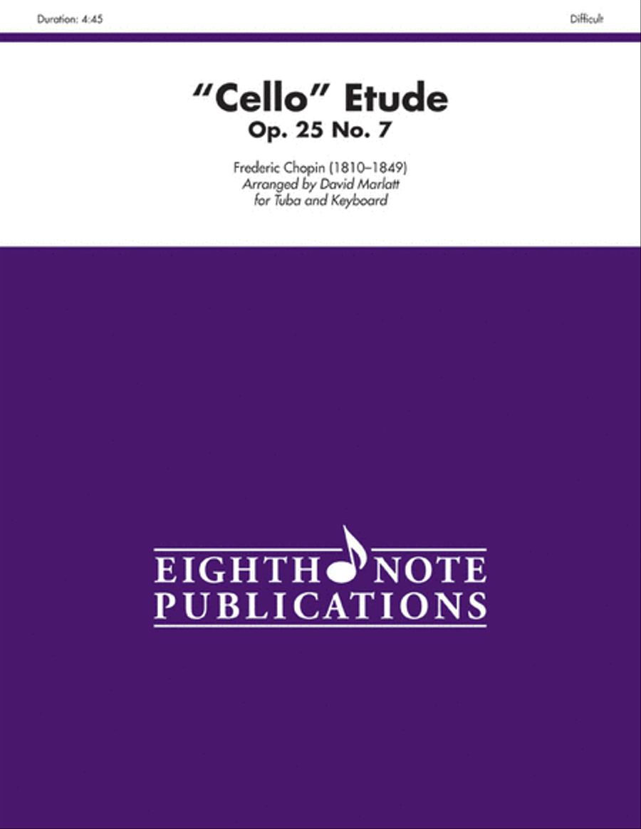 Cello Etude, Op. 25, No. 7 Small Ensemble scores gallery preview page 1