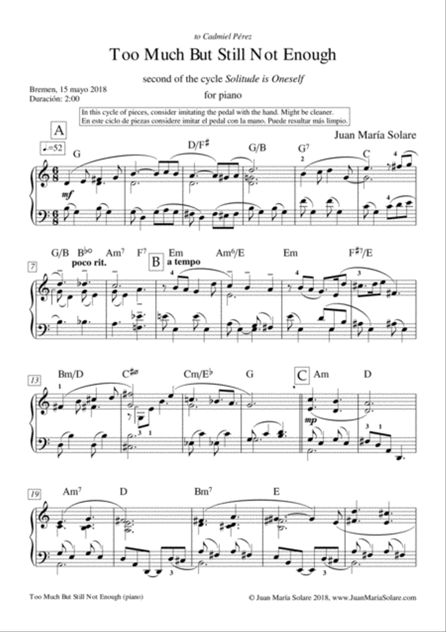 Solitude is Oneself [piano] Piano Solo scores gallery preview page 4