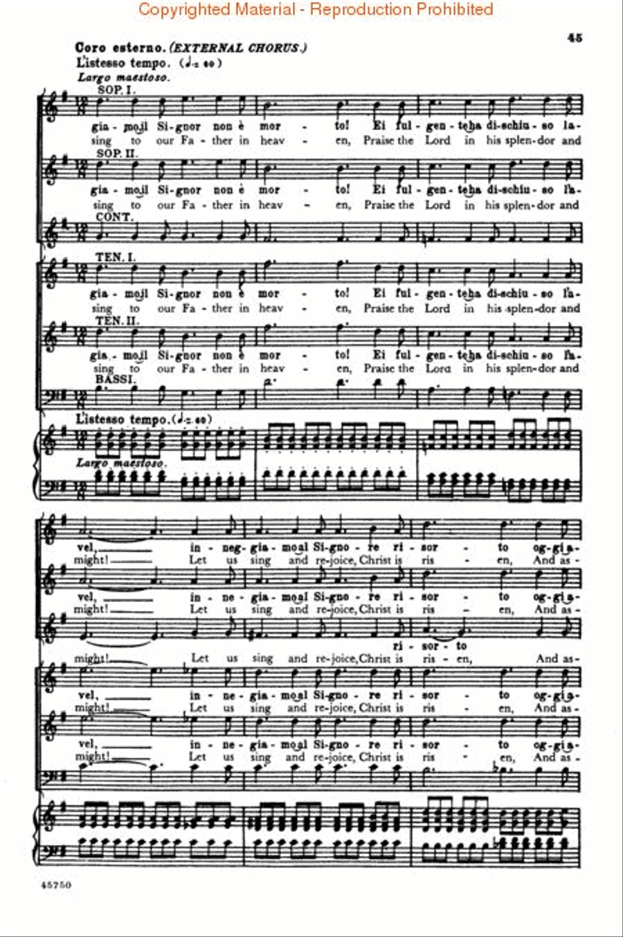 Cavalleria Rusticana Voice scores gallery preview page 2